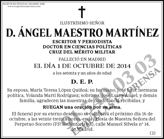Ángel Maestro Martínez